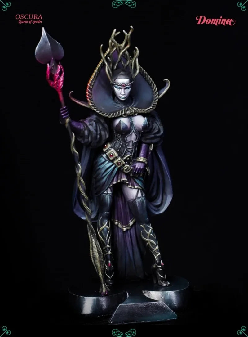 1/24 Oscura Queen of Spades, Resin Model Figure Kit, Fantasy Theme, Unassembled and Unpainted