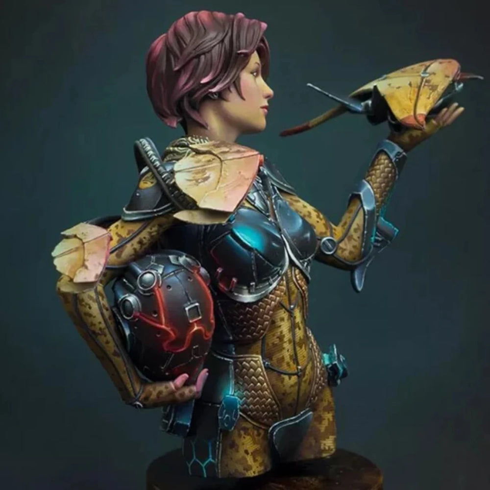1/10 Steampunk Female, Resin Model Bust Kit, Fantasy Theme, Unassembled and Unpainted