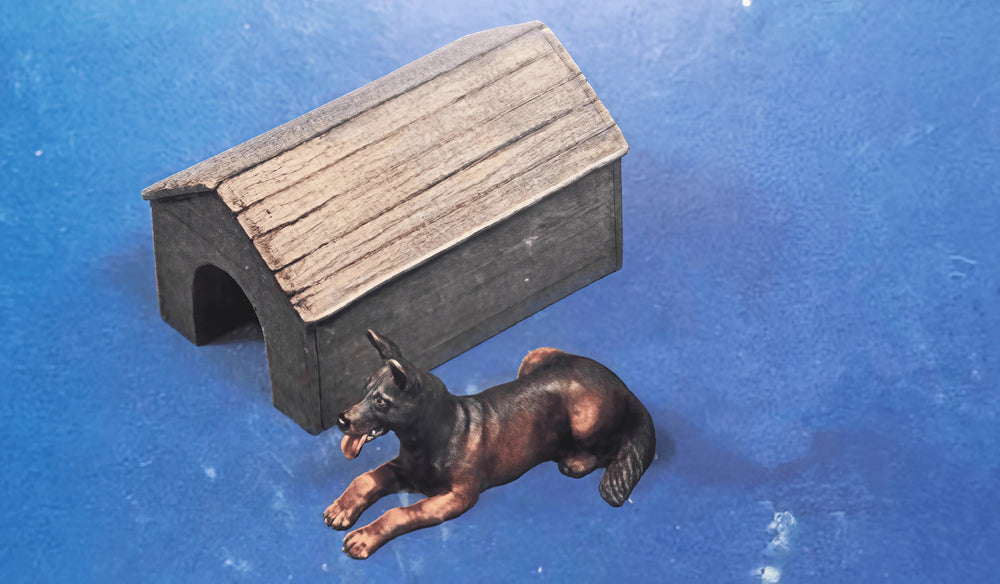 1/35 WWII Shelter Scene, Resin Model Diorama Kit, Unassembled and Unpainted