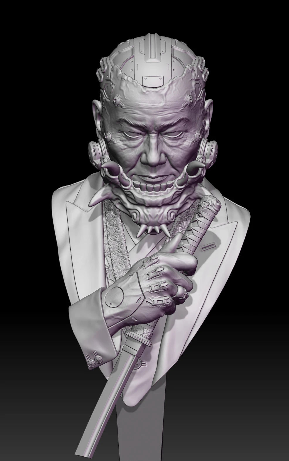 1/10 Elder, Resin Model Bust Kit, Fantasy Theme, Unassembled and Unpainted