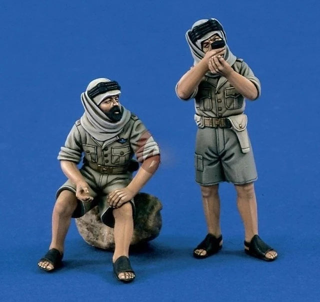1/35 WWII British SAS Jeep Crew, 2 Figures, Resin Model Figure Kit, Unassembled and Unpainted