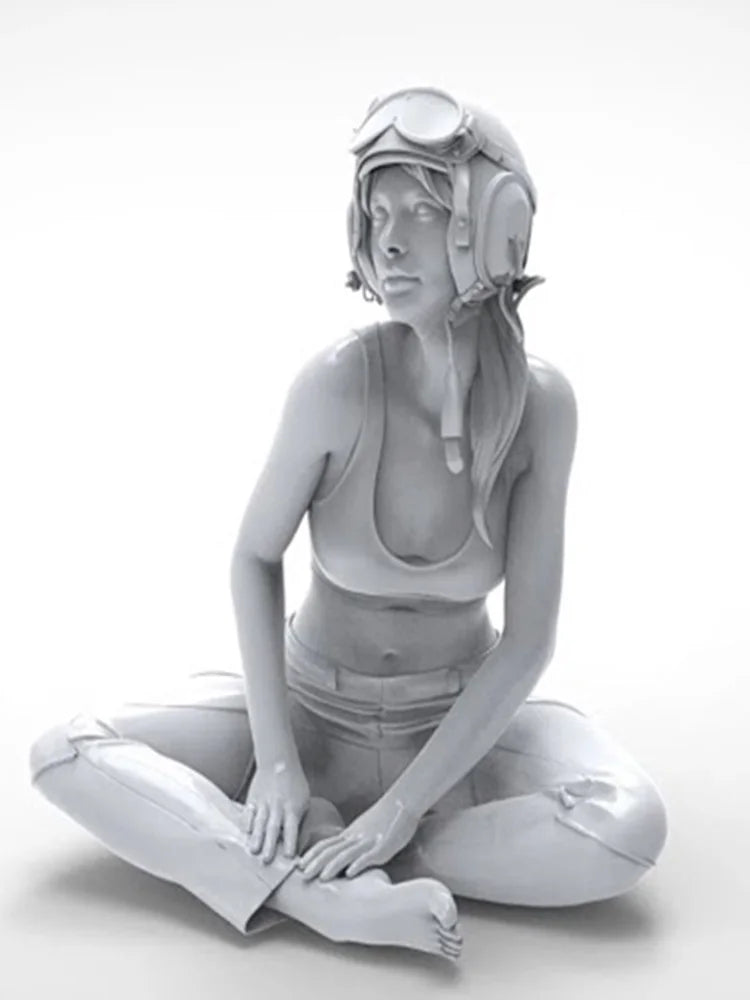 1/16 Modern Girl, Resin Model Figure Kit, Unassembled and Unpainted