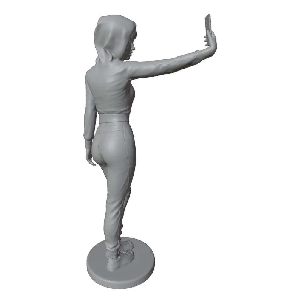 75mm Modern Girl, Resin Model Figure Kit, Unassembled and Unpainted