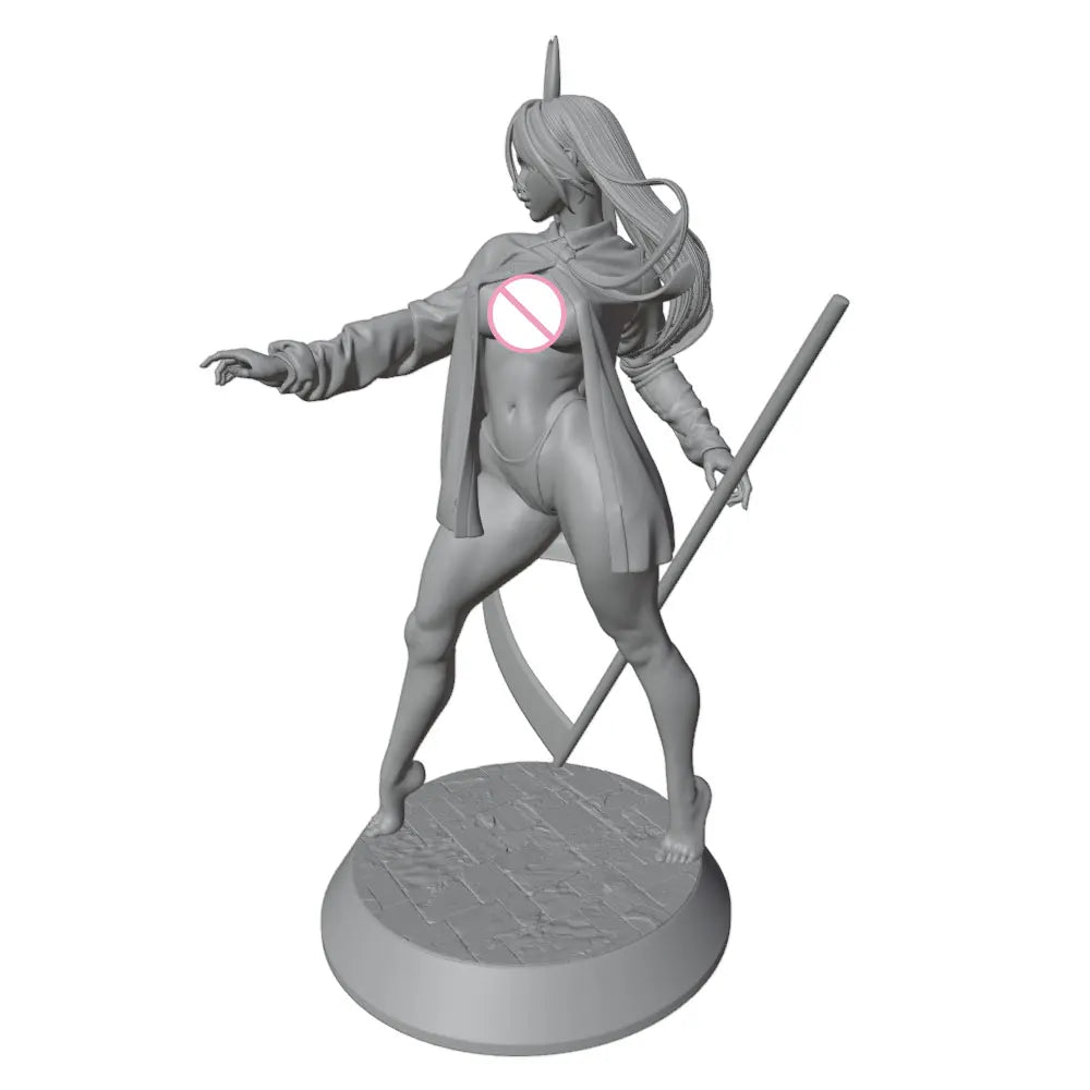 1/24 Dark Fantasy Female Demon, Resin Model Figure Kit, Fantasy Theme, Unassembled and Unpainted