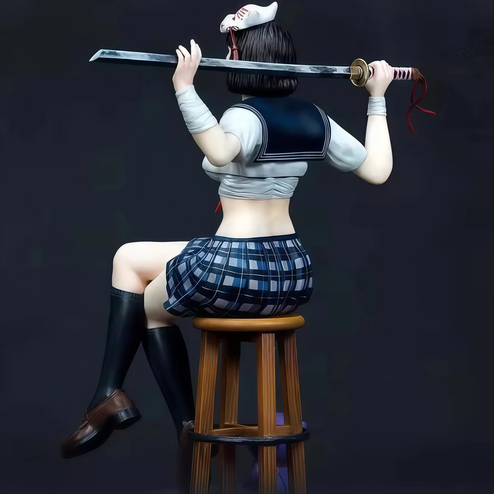 1/12 Schoolgirl Assassin, Resin Model Figure Kit, Anime Theme, Unassembled and Unpainted