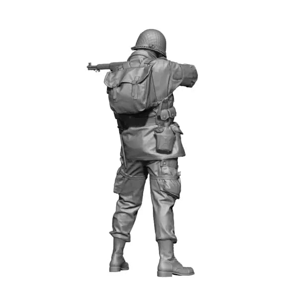 1/16 Modern British Infantry with Brodie Helmet, Resin Model Figure Kit, Unassembled and Unpainted