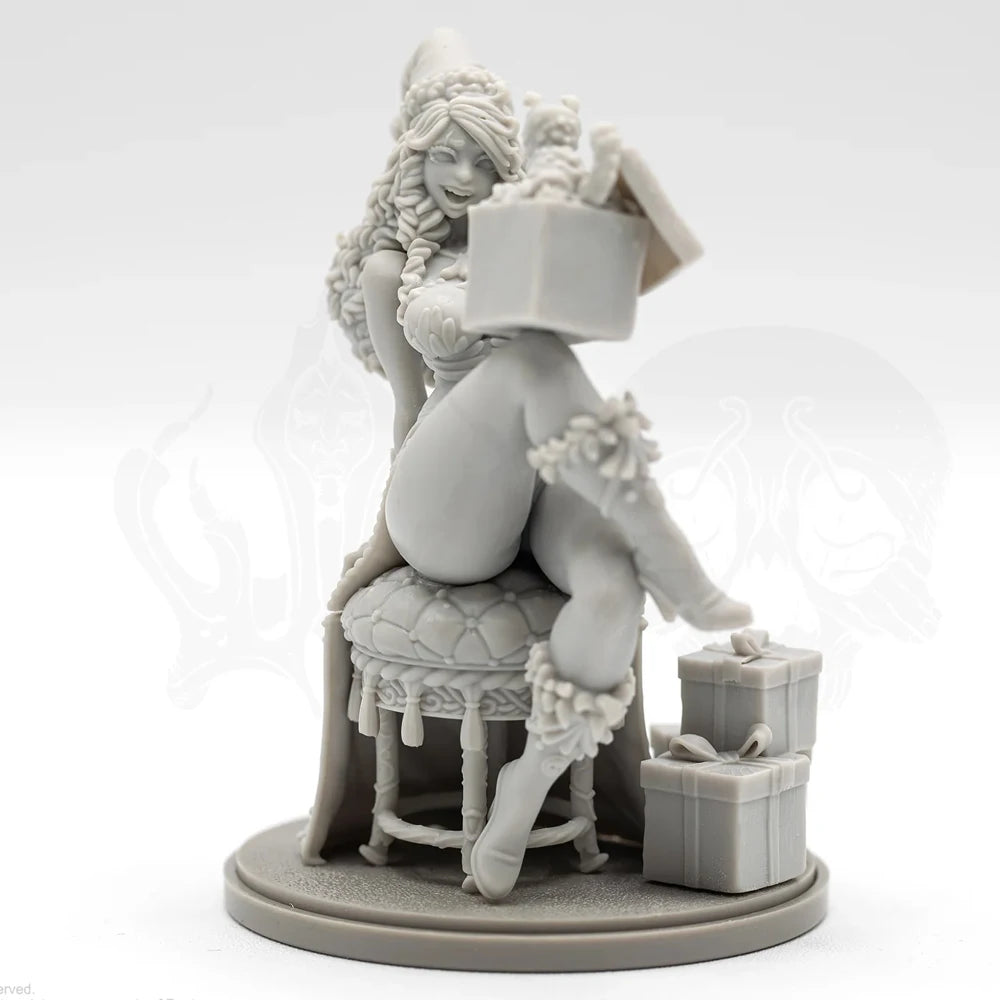 1/24 Fantasy Deathmas Pinup, Resin Model Figure Kit, Unassembled and Unpainted