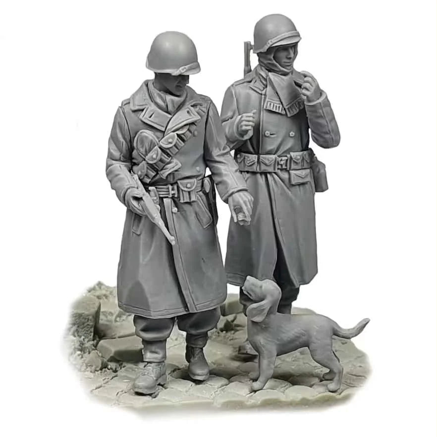1/35 WWI Infantry Squad Set, 32 Figures, Resin Model Figure Kit, Unassembled and Unpainted