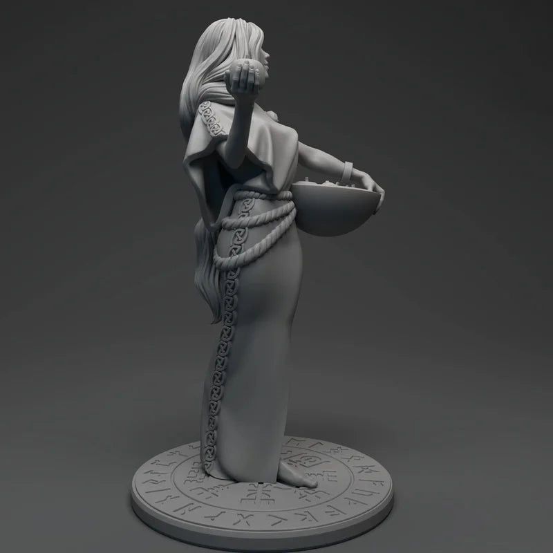 1/24 Nordic Goddess Idun, Resin Model Figure Kit, Mythology Theme, Unassembled and Unpainted