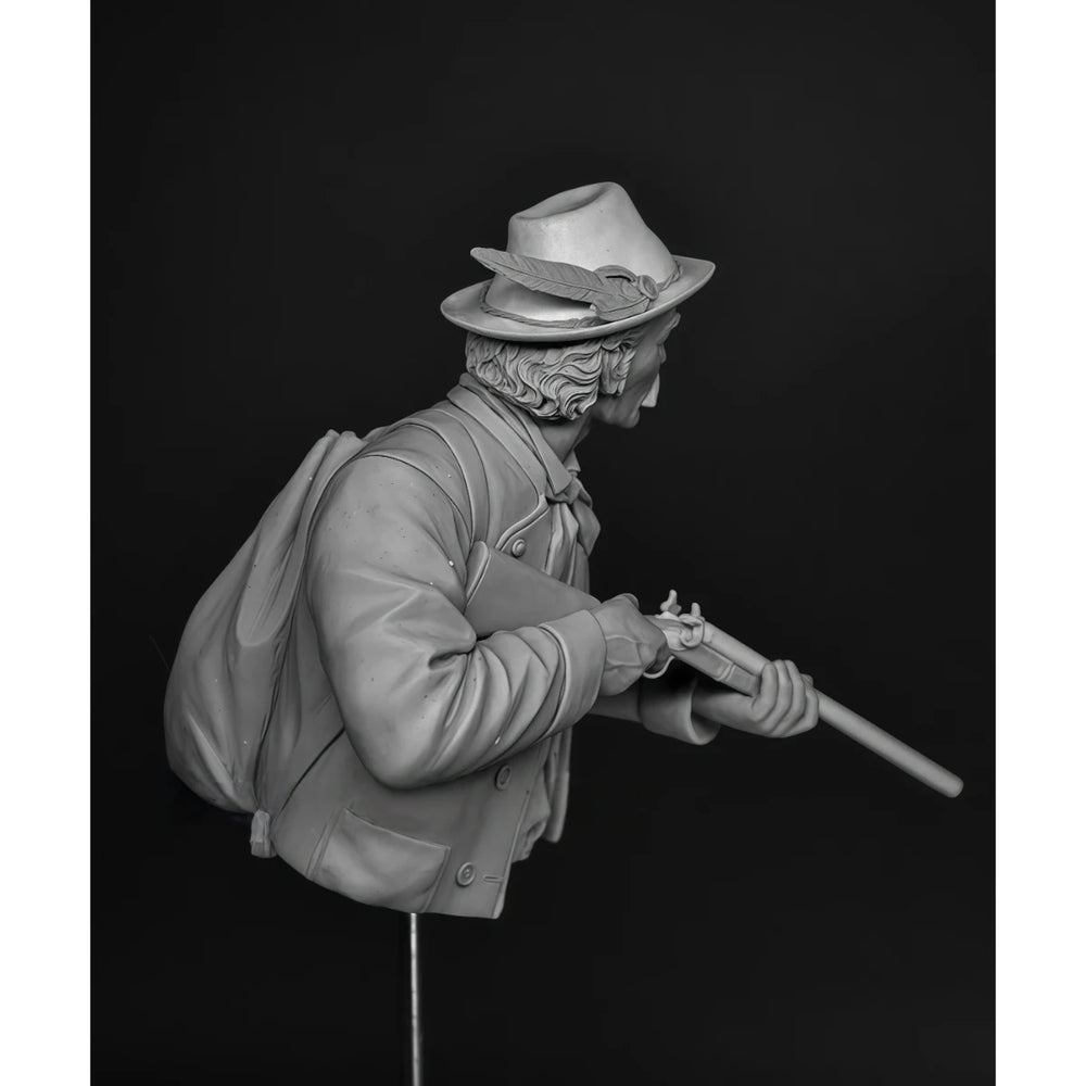 1/10 WWI Austrian Hunter, Resin Model Bust Kit, Unassembled and Unpainted
