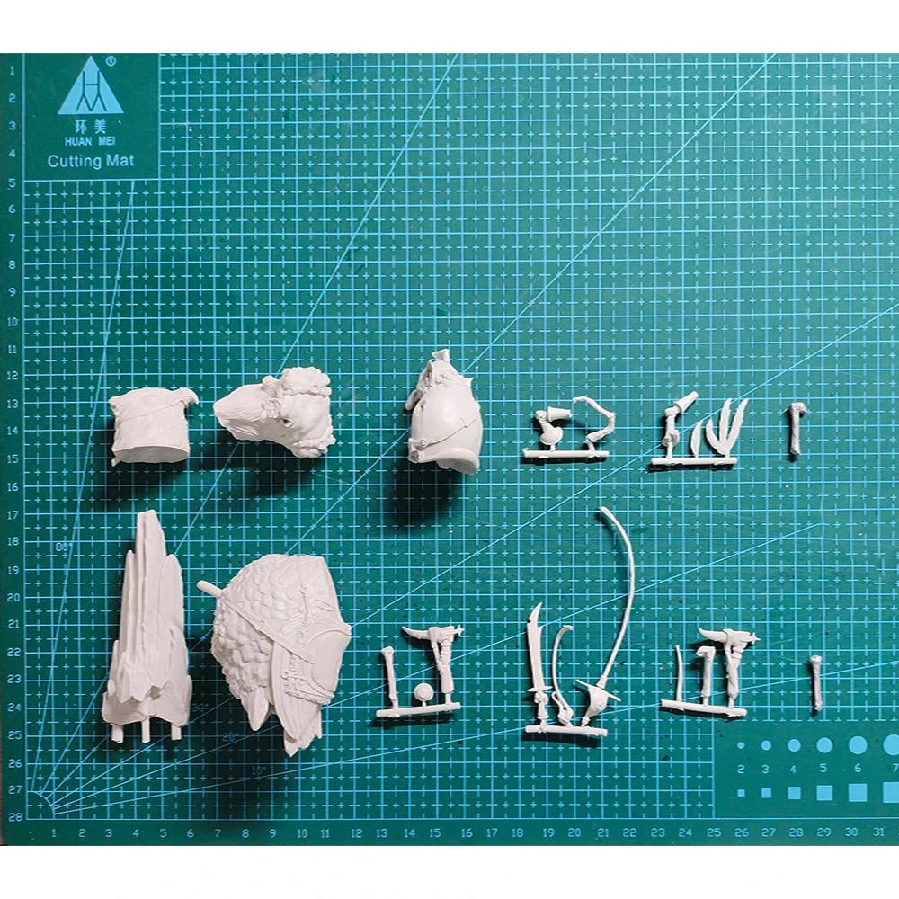 1/32 Winged Demon Beast with Mounted Warrior, Resin Model Figure Kit, Fantasy Theme, Unassembled and Unpainted