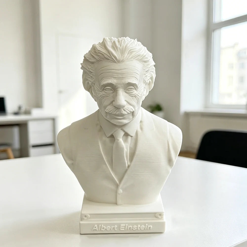 100mm Modern Albert Einstein, Resin Model Bust Kit, Unassembled and Unpainted