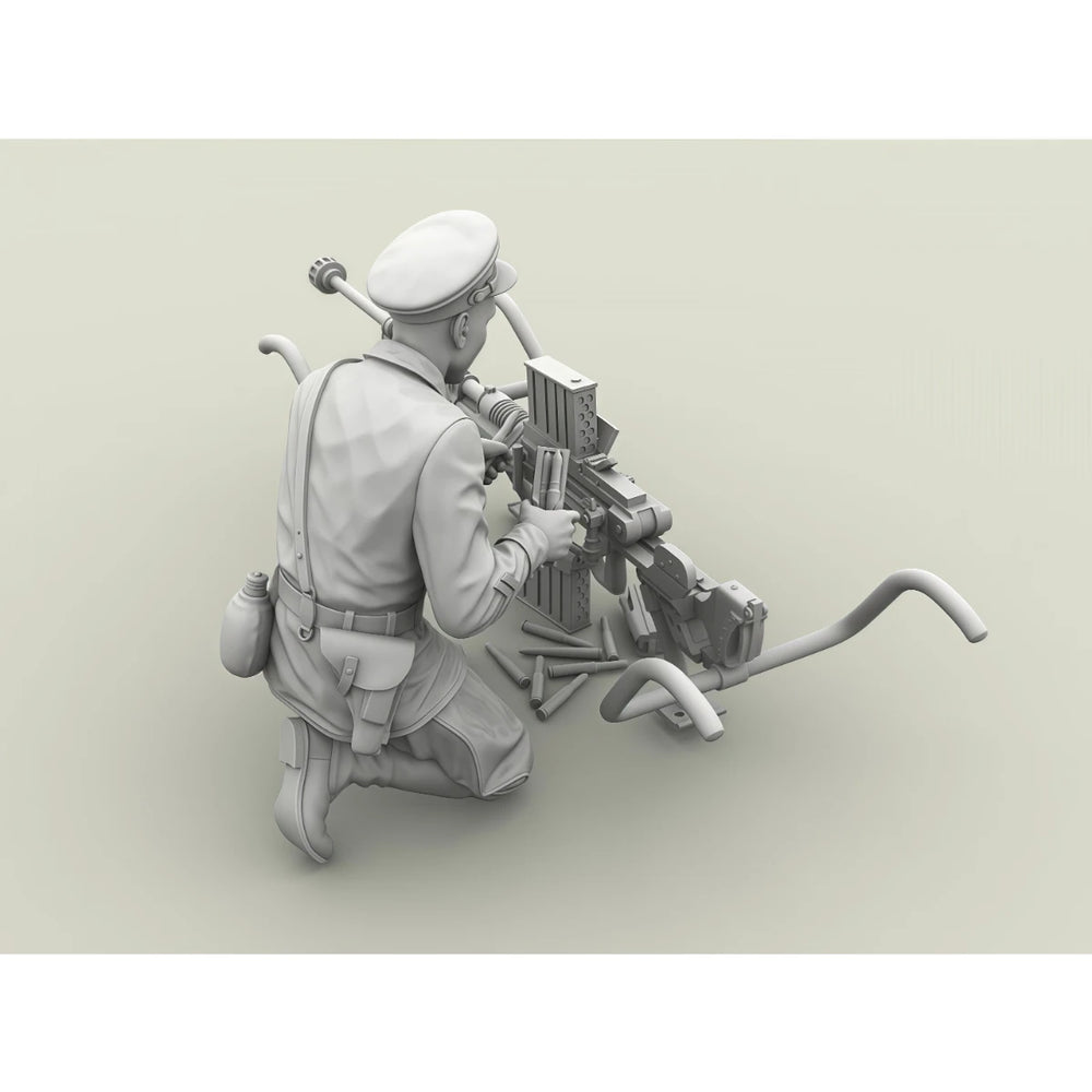 1/35 WWII Red Army Anti-Tank Rifleman, Resin Model Figure Kit, Unassembled and Unpainted