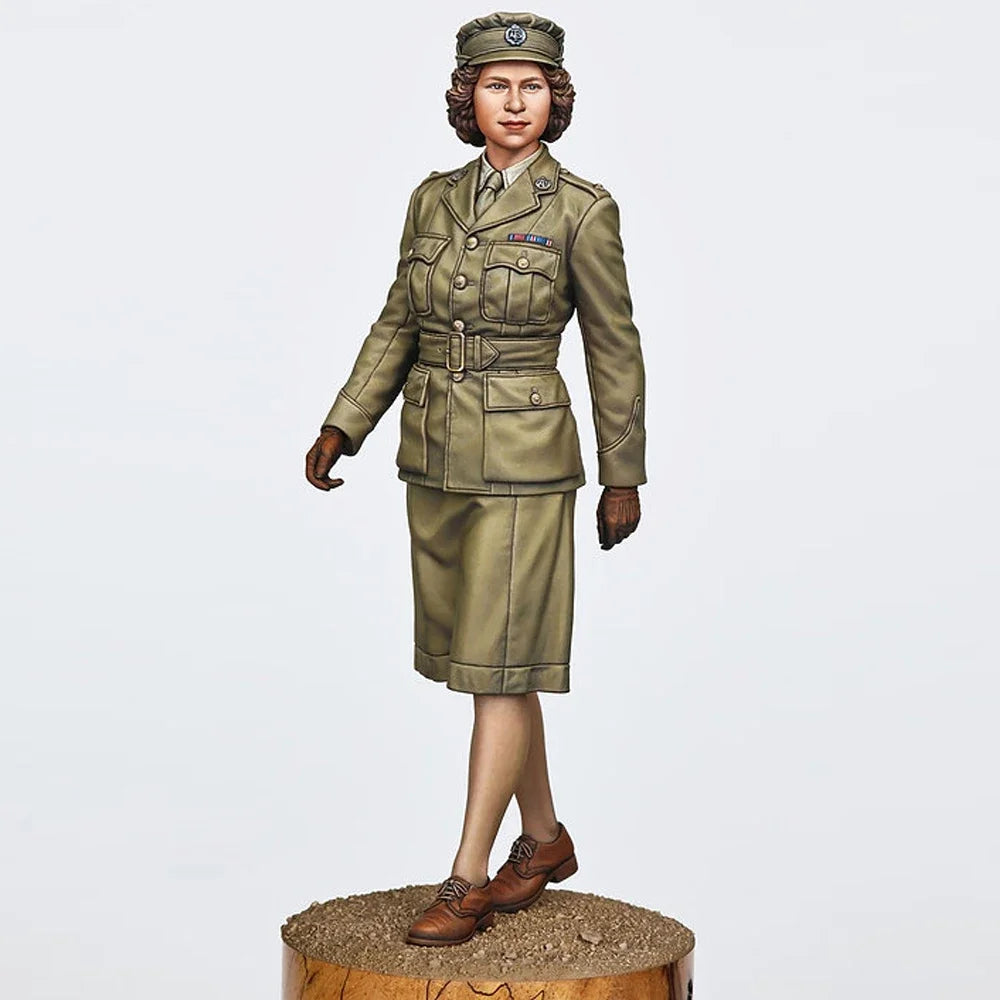 1/35 WWII British Female Soldier, Resin Model Figure Kit, Unassembled and Unpainted