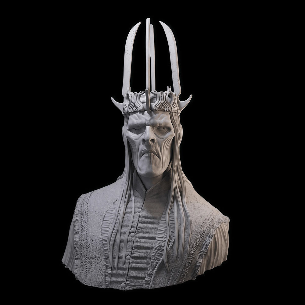1/10 Dark Fantasy Dark Sorcerer, Resin Model Bust Kit, Fantasy Theme, Unassembled and Unpainted
