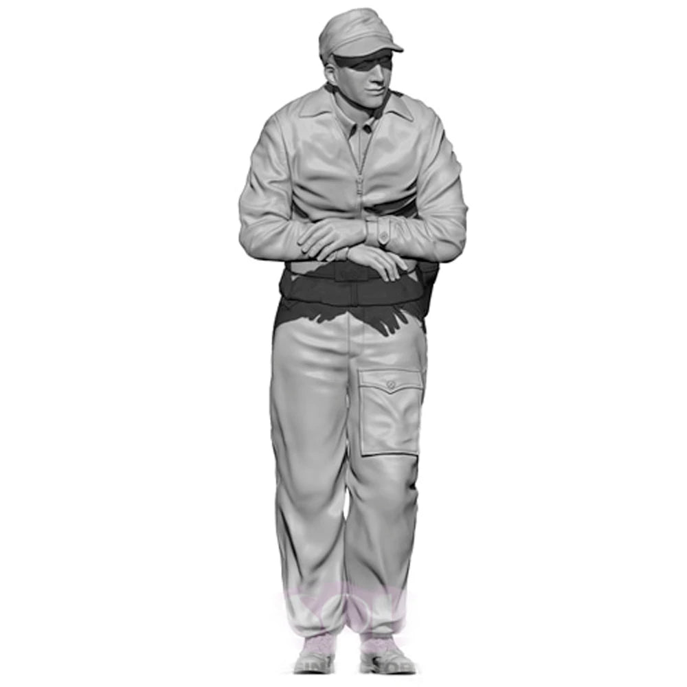 1/16 WWII Military Soldier, Resin Model Figure Kit, Unassembled and Unpainted