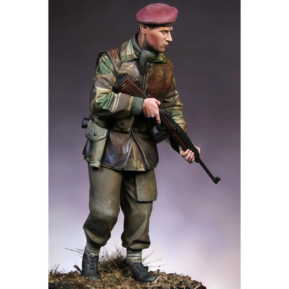 1/16 WWII British SAS Commando, 2 Figures, Resin Model Figure Kit, Unassembled and Unpainted