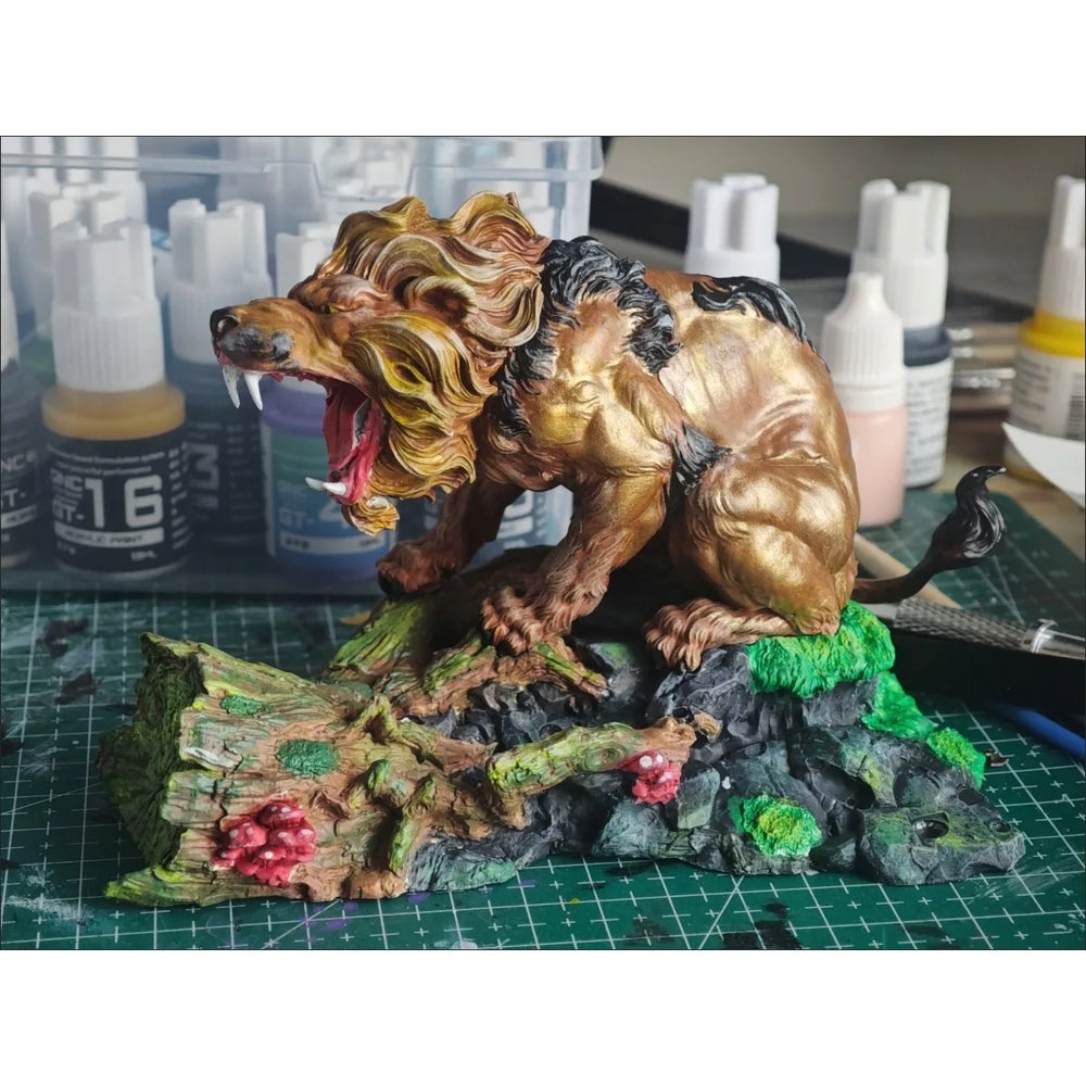 1/24 Roaring Winged Dragon, Resin Model Figure Kit, Fantasy Theme, Unassembled and Unpainted