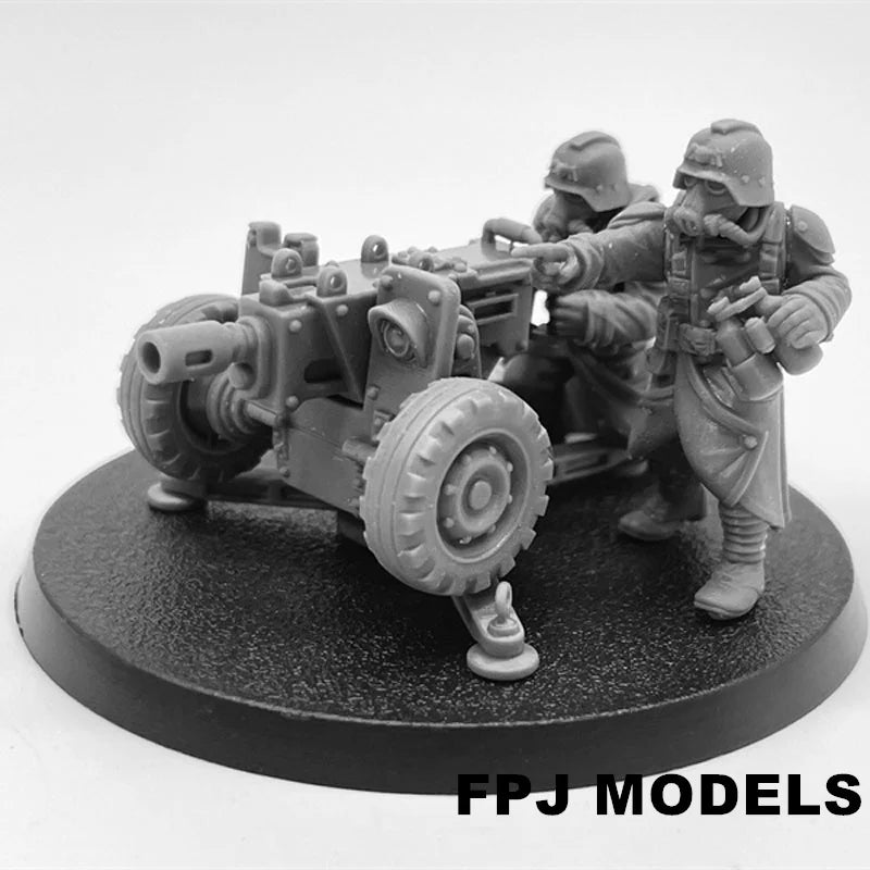 28mm Military Squad with Heavy Weapons, 28 Figures, Resin Model Figure Kit, Sci-Fi Theme, Unassembled and Unpainted