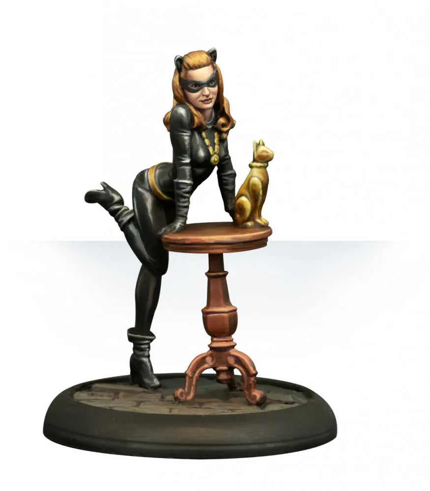35mm Female in Black Corset with Golden Cat, Resin Model Figure Kit, Fantasy Theme, Unassembled and Unpainted