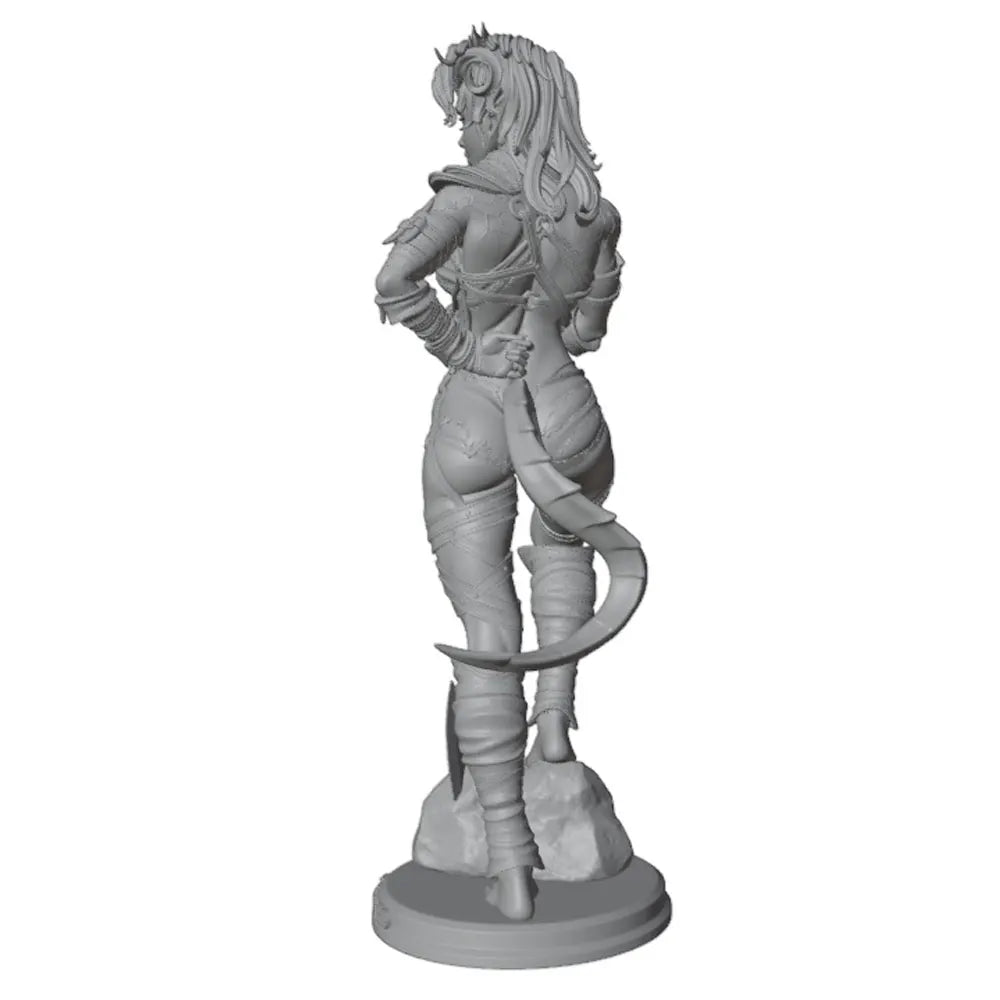 75mm Female Orc Warrior, Resin Model Figure Kit, Fantasy Theme, Unassembled and Unpainted