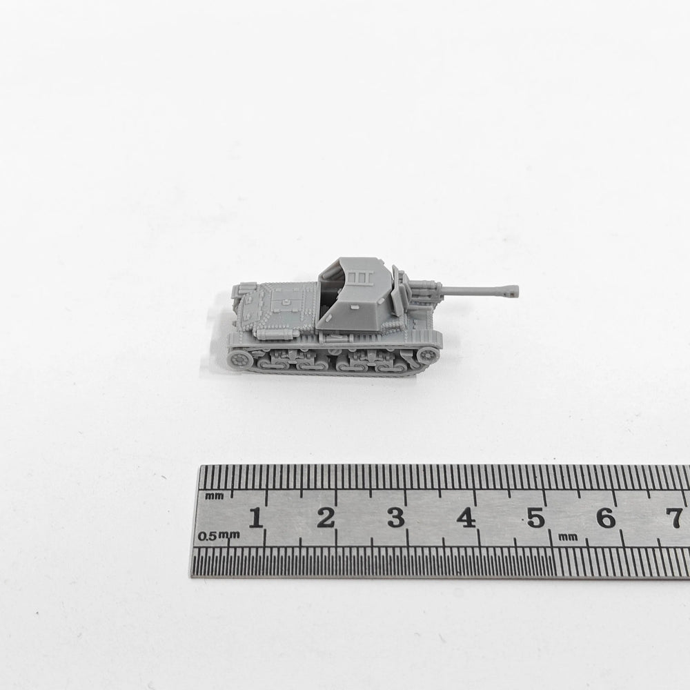 1/144 WWII Romanian Tacam R2 Tank Destroyer, Resin Model Vehicle Kit, Unassembled and Unpainted