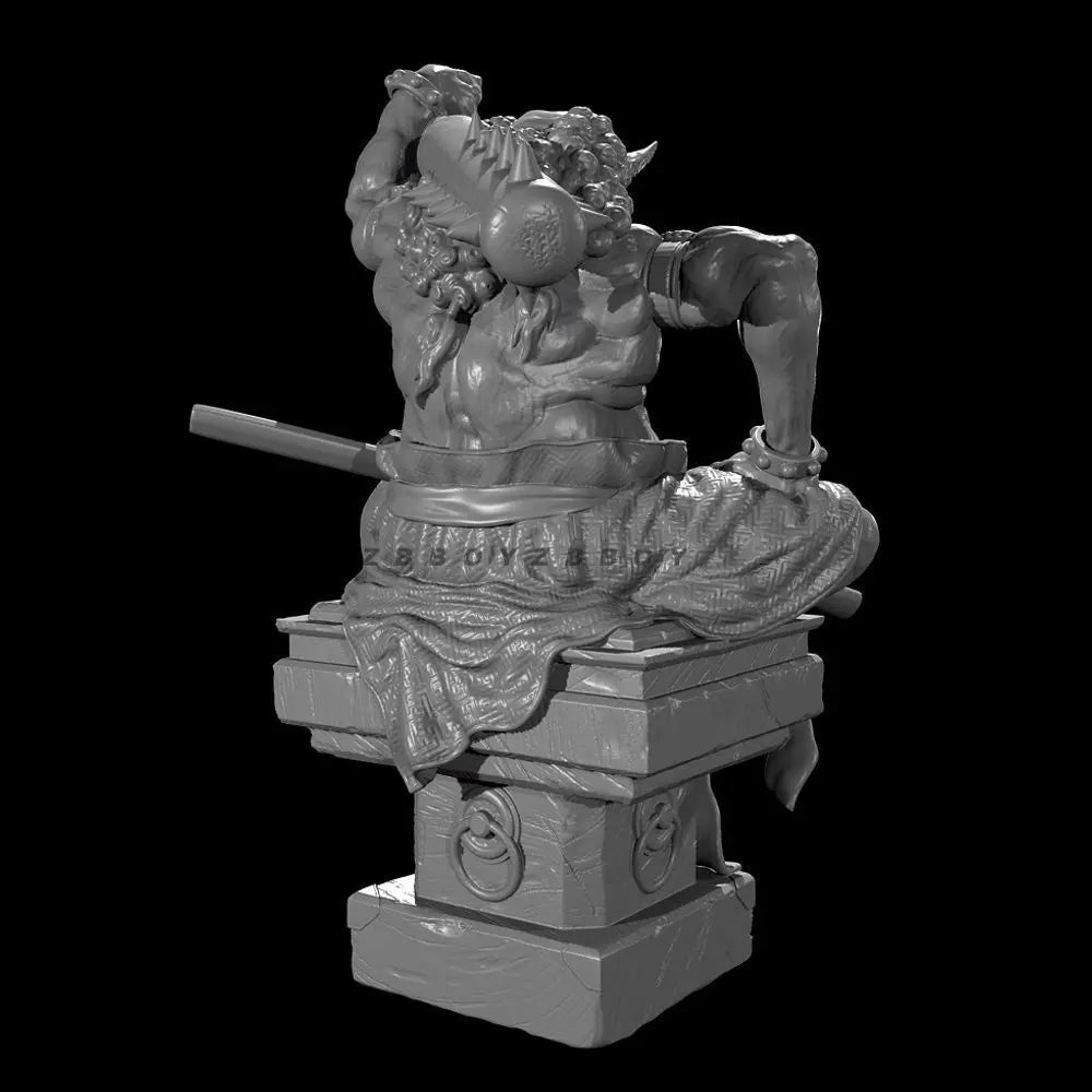 90mm Ancient Mountain God, Resin Model Figure Kit, Unassembled and Unpainted