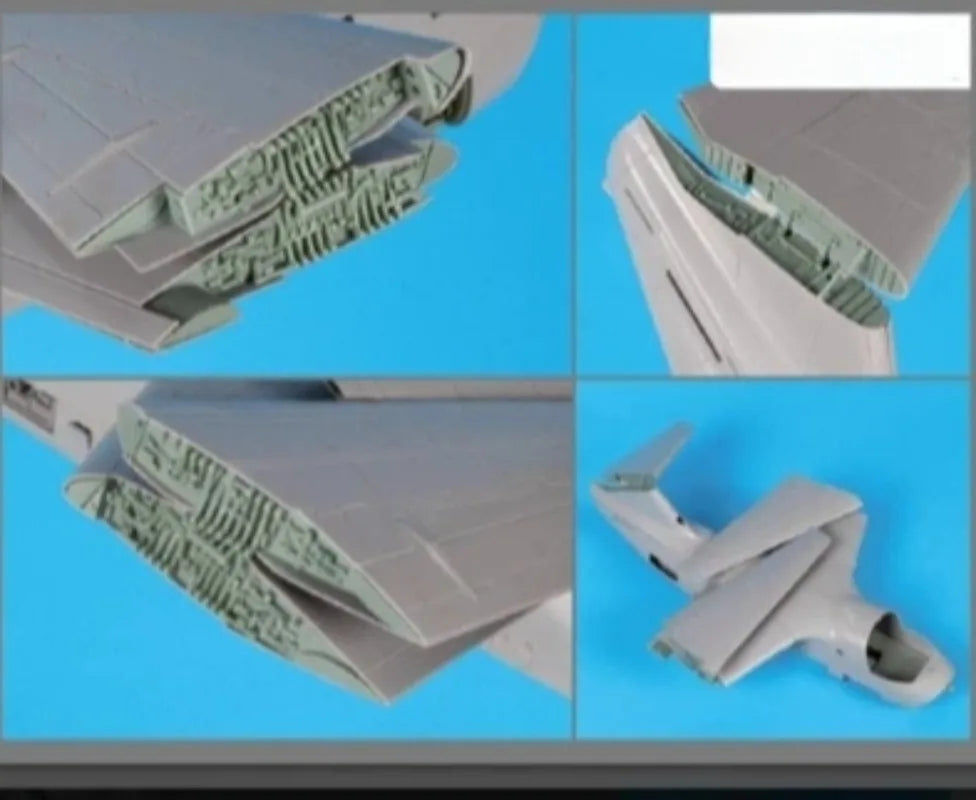 1/48 WWII Aircraft Folding Components, Resin Model Accessory Kit, Unpainted