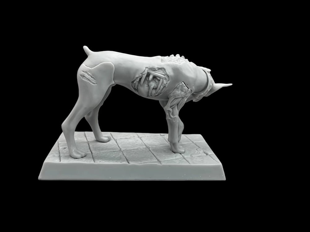 1/12 Bio-Mechanical Dog, Resin Model Creature Kit, Sci-Fi Theme, Unassembled and Unpainted