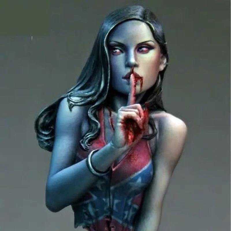 1/12 Dark Fantasy Female Vampire, Resin Model Bust Kit, Fantasy Theme, Unassembled and Unpainted