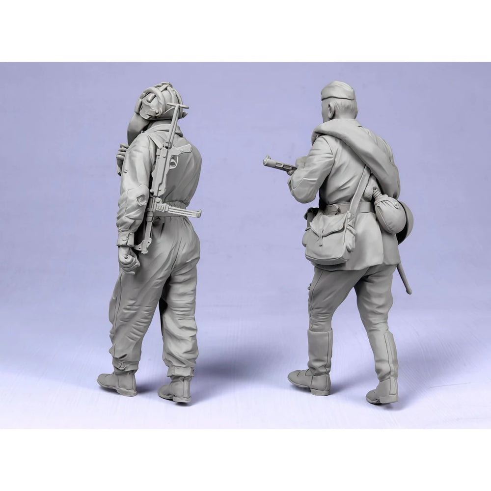 1/35 WWII Soviet Infantry Set, 6 Figures, Resin Model Figure Kit, Unassembled and Unpainted