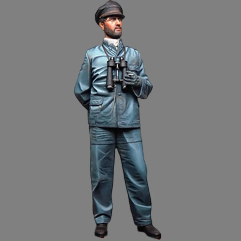 1/16 WWII German Luftwaffe Officer with Binoculars, Resin Model Figure Kit, Unassembled and Unpainted