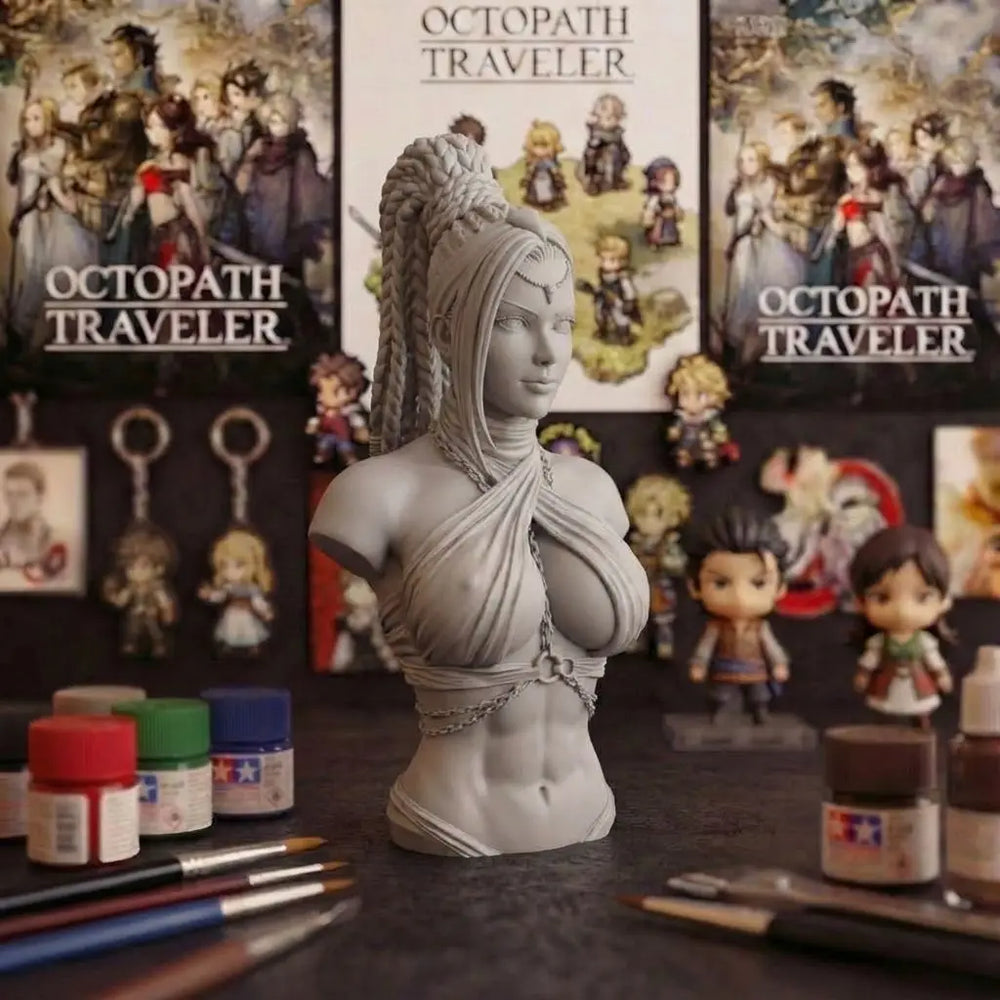1/6 Empress Tathlock, Resin Model Bust Kit, Fantasy Theme, Unassembled and Unpainted