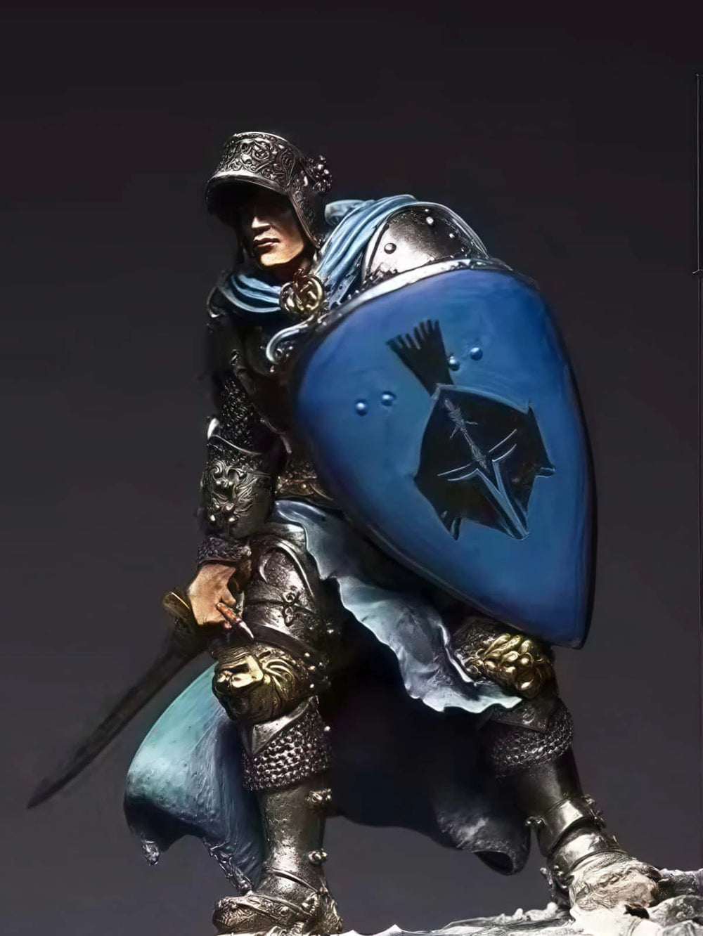 60mm Warrior, Resin Model Figure Kit, Fantasy Theme, Unassembled and Unpainted