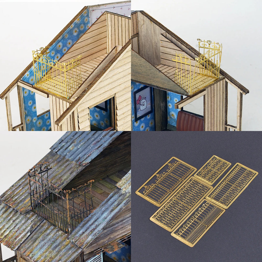 1/35 Modern Residential Railings & Fencing, Resin Model Diorama Kit, Unassembled and Unpainted