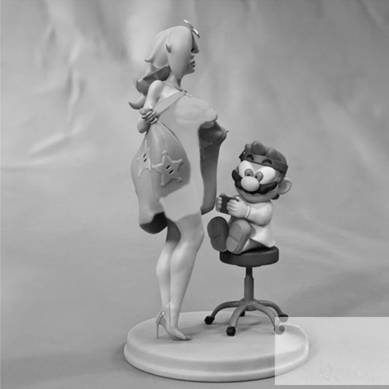 1/24 Cartoon Nurse with Cherub, 2 Figures, Resin Model Figure Kit, Unassembled and Unpainted