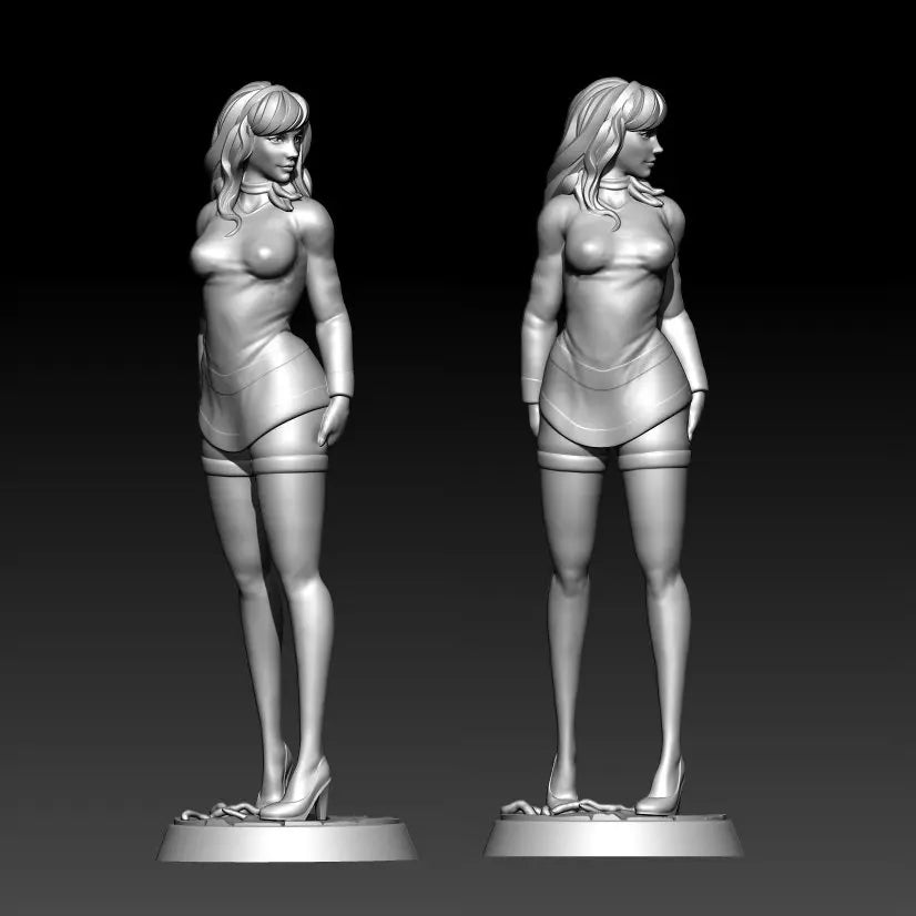 1/18 Stylized Female, Resin Model Figure Kit, Unassembled and Unpainted