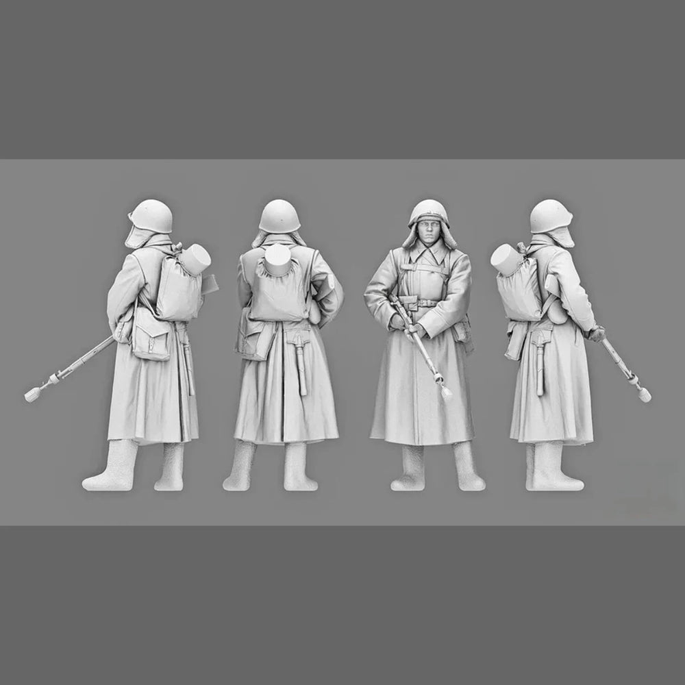 1/16 WWII Soviet Rifleman, Resin Model Figure Kit, Unassembled and Unpainted