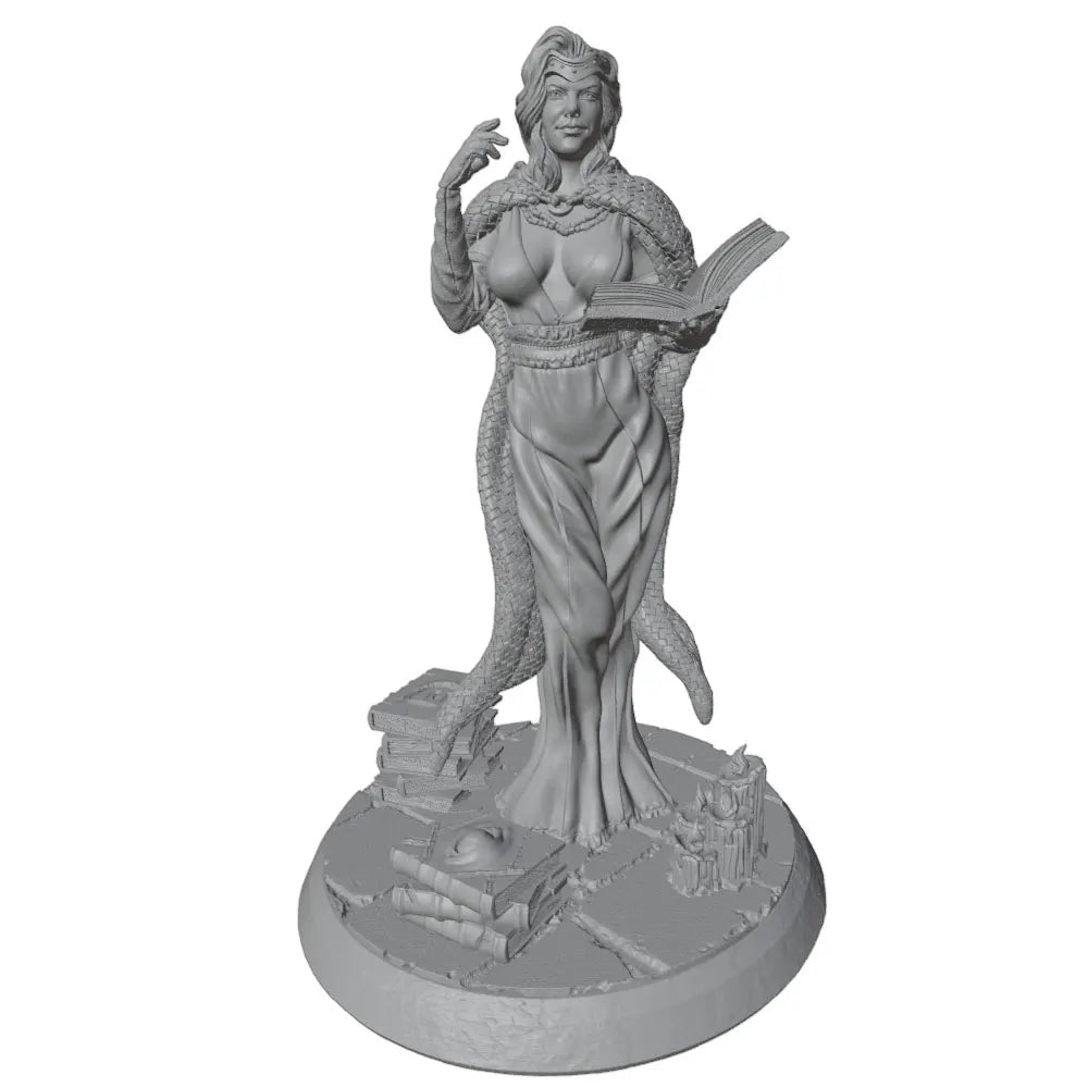 75mm Fantasy Enchantress, Resin Model Figure Kit, Unassembled and Unpainted