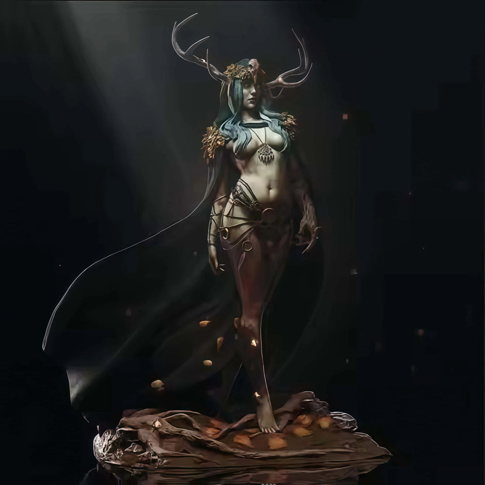 1/24 Demon Deer-Girl Satyr, Resin Model Figure Kit, Fantasy Theme, Unassembled and Unpainted
