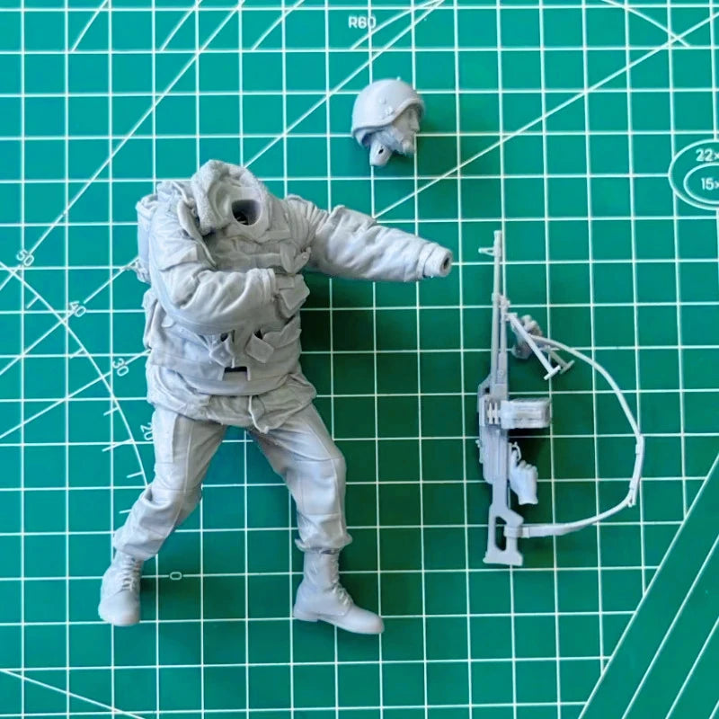 1/16 Modern Infantry Mounted Operations, 3 Figures, Resin Model Figure Kit, Unassembled and Unpainted