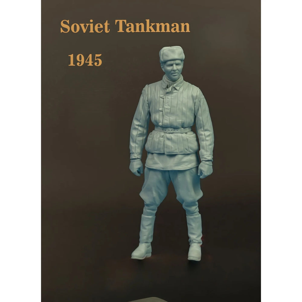 1/35 WWII Soviet Tank Crewman at Ease, Resin Model Figure Kit, Unassembled and Unpainted
