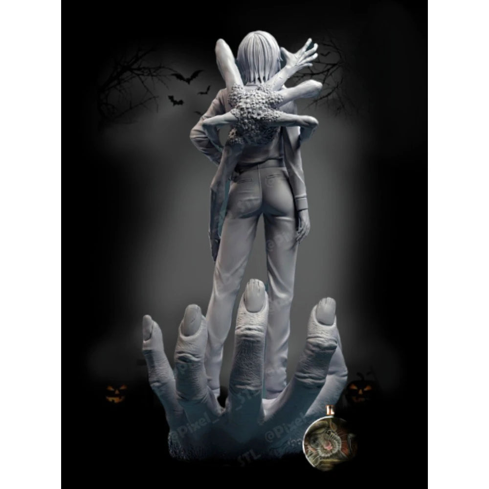 Dark Fantasy Ghost Demon, Resin Model Figure Kit, Fantasy Theme, Unassembled and Unpainted