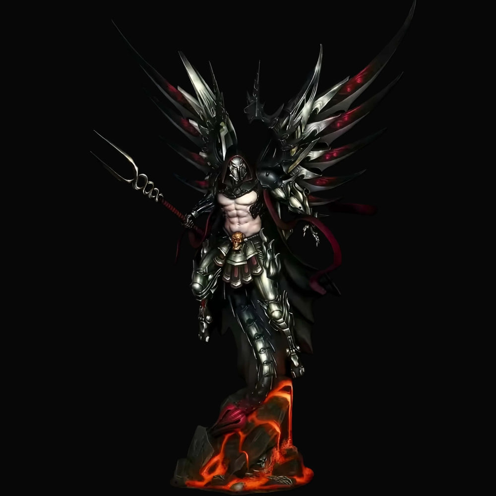 1/24 Winged Demon Warrior, Resin Model Figure Kit, Fantasy Theme, Unassembled and Unpainted