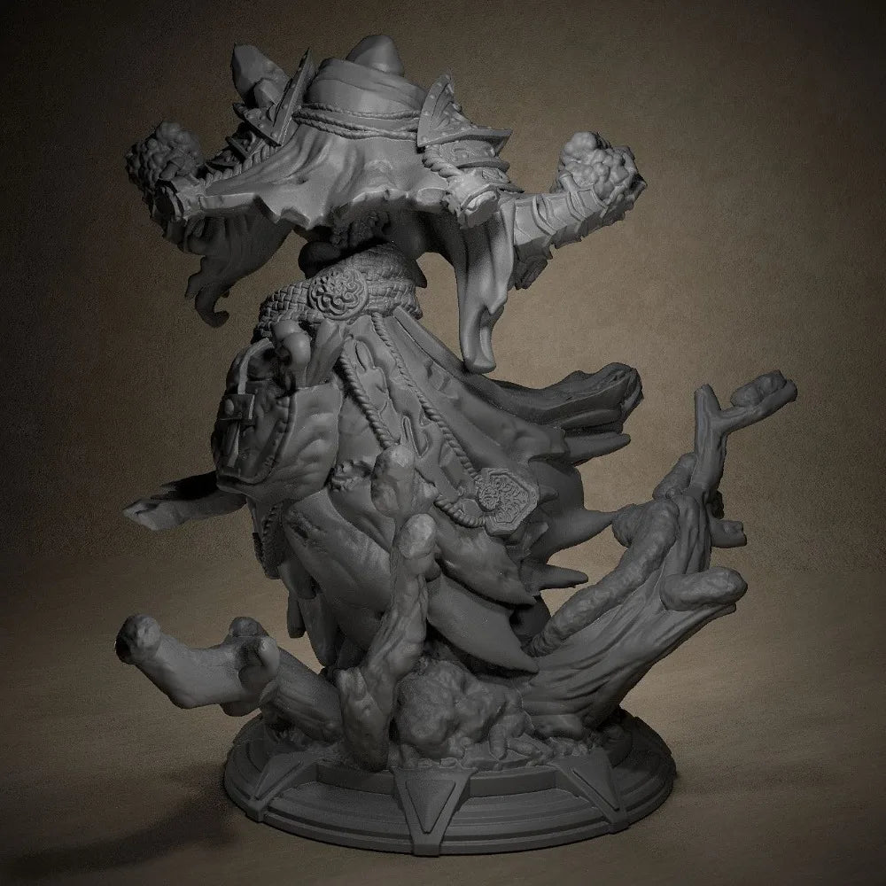 70mm Dark Lich, Resin Model Figure Kit, Fantasy Theme, Unassembled and Unpainted