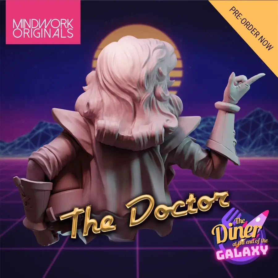 1/12 Diner Galaxy Doctor, Resin Model Bust Kit, Sci-Fi Theme, Unassembled and Unpainted