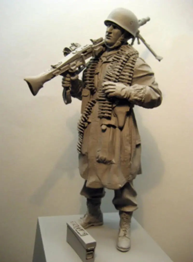 1/16 WWII Normandy Infantry Soldier, Resin Model Figure Kit, Unassembled and Unpainted