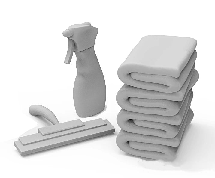 1/35 Civilian Woman Cleaning, Resin Model Figure Kit, Historical Theme, Unassembled and Unpainted