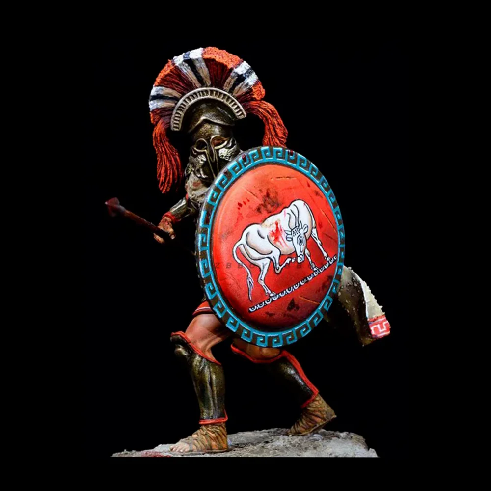 32mm Ancient Spartan Hoplite, Resin Model Figure Kit, Unassembled and Unpainted
