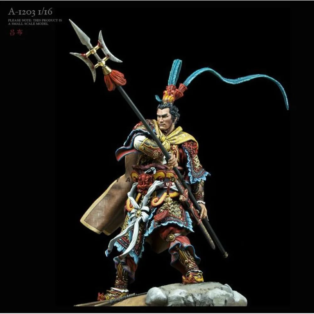 1/16 Ancient Lv Bu Three Kingdoms, Resin Model Figure Kit, Unassembled and Unpainted